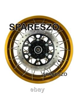 Gold Tubeless Spoked Wheels Fit For Royal Enfield Himalayan 450