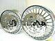 Harley Chrome 28 Spoke Front & Rear Wheel Rims Withrotors 10-18outright Sale