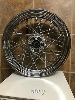 HD CHROME Softail Heritage 16 FRONT/REAR SPOKED WHEELS 43085-97 (13x6)