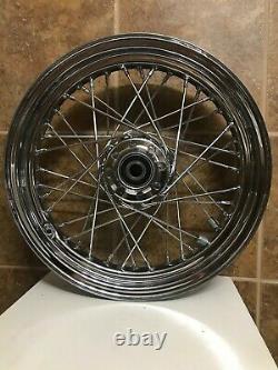 HD CHROME Softail Heritage 16 FRONT/REAR SPOKED WHEELS 43085-97 (13x6)