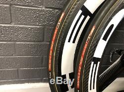 HED 3 Front & HED H3D Deep Rear Tri Spoke Wheelset, 8/9/10/11 Speed, 11-28, 700c