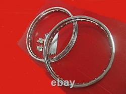 HONDA CL90 S90 FRONT & REAR WHEEL RIM + SPOKE SET mi238