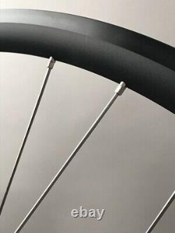 H Plus Son Archetype Black Rims Shimano 105 Hubs Road Bike Wheelset 36 Spoke