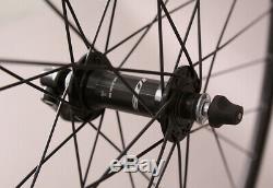 H Plus Son TB14 Black Rims Road Bike Wheelset Shimano 105 R7000 Hubs DT Spokes