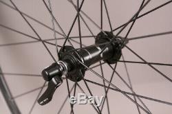 H Plus Son TB14 Black Rims Road Bike Wheelset Shimano 105 R7000 Hubs DT Spokes