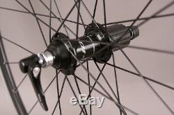 H Plus Son TB14 Black Rims Road Bike Wheelset Shimano 105 R7000 Hubs DT Spokes