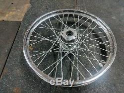 Harley 21 front wheel twisted spokes
