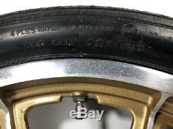 Harley 9 Spoke Mag Wheels Gold Sturgis Daytona Anniversary Sportster Dyna Fxr Hd