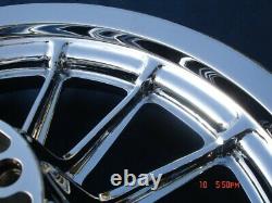 Harley Chrome 13 Spoke Dual Disc Wheels Fit Dyna Sportster 84-99 Exchange Progra