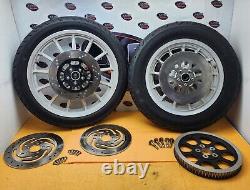 Harley Davidson Dyna Sportster Super Glide Front Rear Rims Wheels Rotor 13 Spoke