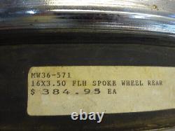 Harley Davidson Early FLT CHROME Custom 40 SPOKE Sealed 3.50 x 16 Rear Wheel