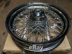 Harley-Davidson FL Shovelhead Front & Rear 73-84 FX Rear 80 Spoke Wheel 16 Rim