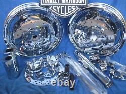 Harley Davidson HERITAGE Chrome 9 Spoke Wheels up to 17 Heritage