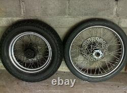 Harley Davidson Radaelli 3.00 x 21 Front Spoke Wheel Rim Mt 90 x 16 rear rim