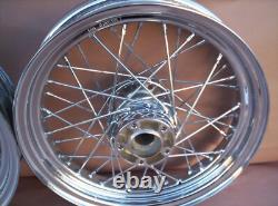 Harley-Davidson Touring Front Rear Wheels Laced 40 Spoke 16x3 1 Axle