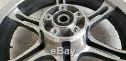 Harley Davidson Wheel Slotted 6 Spoke Front 16 x 3 Rear 16 x 3 2000-08