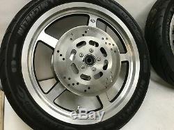 Harley Dyna Sportster Softail Front Rear Thunderstar 5 Spoke Mag Wheels Rim