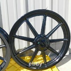 Harley OEM FXR Evo Dyna XL Wheels19 Front 16 Rear 84-98 Gun Metal Gray 9 Spoke