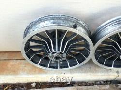 Harley Original Shovelhead Flh Front Rear 16 Spoke Mag Wheels Electra Glide