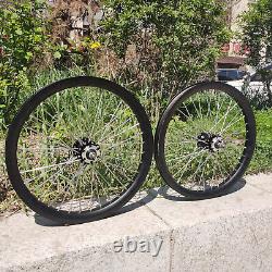Heavy Duty 20 Bicycle Wheel, 680g Spokes Bike Rim Front & Rear 10G Spoke Wheel