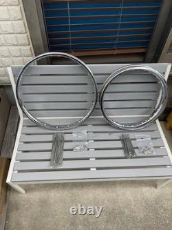 Honda 2022 CRF125F front and rear rim and spoke set, unused