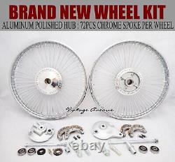 Honda C110 Ca110 C111 C115 Front-rear Wheel Rim Brake Hub Spoke Kit F6c+r4c