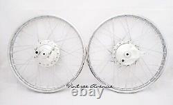 Honda C50 C65 C70 Front-rear Wheel Rim Brake Hub Spoke Kit F6s+r4s