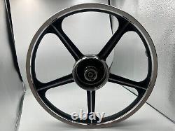 Honda C70 Passport Front and Rear Sportrim Black 5 Spoke 17 With Baaring