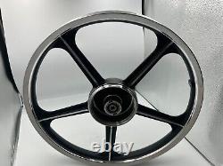 Honda C70 Passport Front and Rear Sportrim Black 5 Spoke 17 With Baaring