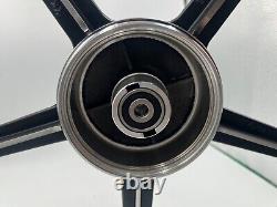 Honda C70 Passport Front and Rear Sportrim Black 5 Spoke 17 With Baaring