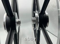 Honda C70 Passport Front and Rear Sportrim Black 5 Spoke 17 With Baaring