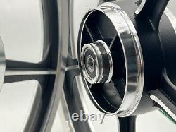 Honda C70 Passport Front and Rear Sportrim Black 5 Spoke 17 With Baaring
