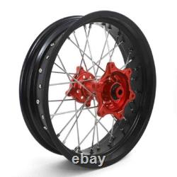 Honda CRF250L 2013-2020 Supermoto Wheels Rims Set 17 3.5/4.25 Red Hub