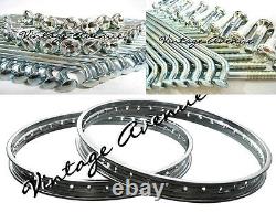 Honda Cb125s Cb125 S Cb125j Front-disc Rear-drum Wheel Rim 2pcs+ Spoke 72pcs (c)
