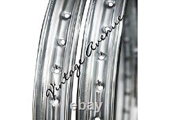 Honda Cb125s Cb125 S Cb125j Front-disc Rear-drum Wheel Rim 2pcs+ Spoke 72pcs (c)