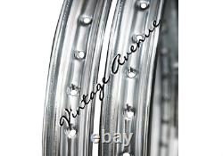 Honda Cb160 Cb96 Cl160 Cb93 Wheel Rim 2pcs + Front + Rear Wheel Spoke Set 72pcs