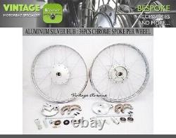 Honda Cd50 Cd65 Cd70 Front-rear Wheel Rim Brake Hub Spoke Set Kit F6s+r4.1s