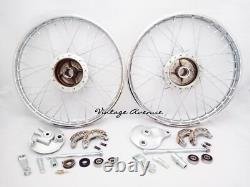 Honda Cd50 Cd65 Cd70 Front-rear Wheel Rim Brake Hub Spoke Set Kit F6s+r4.1s