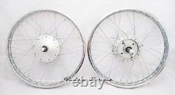 Honda Cd50 Cd65 Cd70 Front-rear Wheel Rim Brake Hub Spoke Set Kit F6s+r4.1s