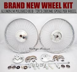Honda Cs50 Cl50 Ss50 S65 Cb50 Front-rear Wheel Rim Brake Hub Spoke Kit F6c+r4c