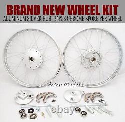 Honda Cs50 Cl50 Ss50 S65 Cb50 Front-rear Wheel Rim Brake Hub Spoke Kit F6s+r4s