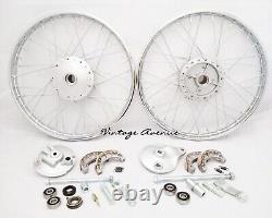 Honda Cs50 Cl50 Ss50 S65 Cb50 Front-rear Wheel Rim Brake Hub Spoke Kit F6s+r4s