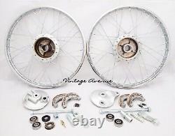 Honda Cs50 Cl50 Ss50 S65 Cb50 Front-rear Wheel Rim Brake Hub Spoke Kit F6s+r4s