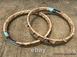 Honda Superhawk 250 305 Cb77 Cb72 Front & Rear Wheel Rim 2pcs & Spoke 72 Pcs