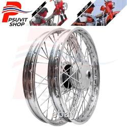 Honda TRAIL CT90 CT200 Front&Rear Wheel Rim+Hubs+Spoke 1.40x17