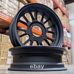 Honda Z50 Set of 2 12 X 3.5 Rear / 2.75 Front 16 Spoke 1 Piece Rim Flat Black