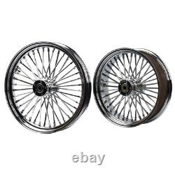 Hoprousa Front&Rear Wheel for'18-later Harley Street Bob Chrome Aluminum Spoke