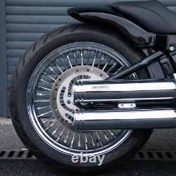 Hoprousa Front&Rear Wheel for'18-later Harley Street Bob Chrome Aluminum Spoke