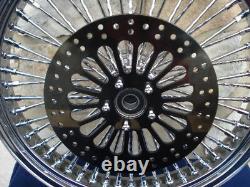 KCINT BLACK SUPER SPOKE FRONT BRAKE ROTOR 3PC WithROTOR BOLTS HARLEY 2008-13