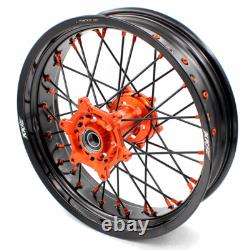 KKE 17'' CNC Super-moto Wheels Fit KTM EXC XC SXF 250 300 450 500 2003-2024 Moto